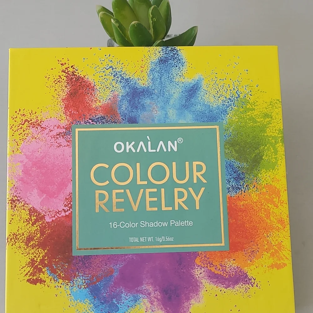 Eyeshadow Palette OKALAN Color Revelry 16 Color  Mattes And Glam Shimmer New